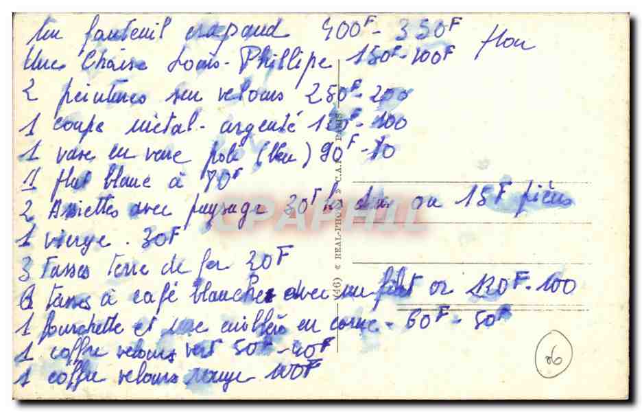 CPA Cannes Vue prise de la croix des gardes — Rückseite