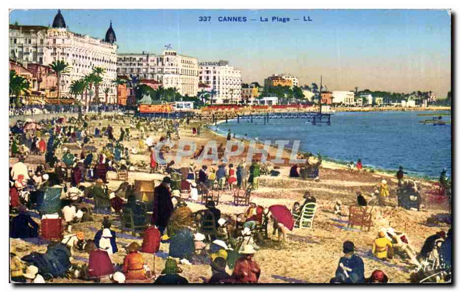 CPA Cannes La plage