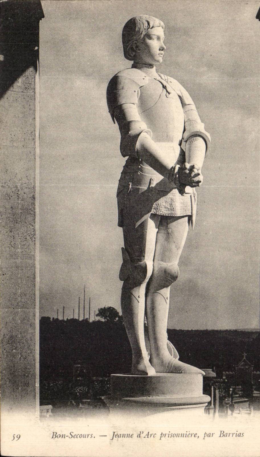 CPA Bon Secours Jeanne d arc prisonniere par Barrias