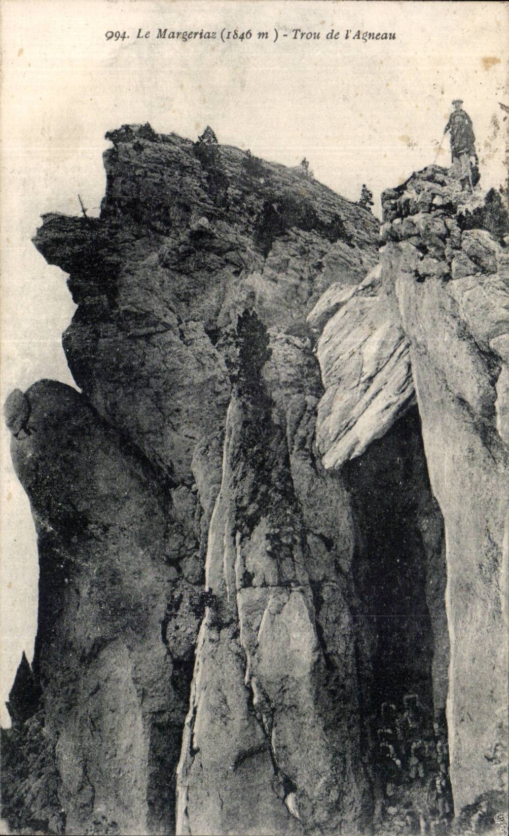 CPA Le Margeriaz Trou de agneau