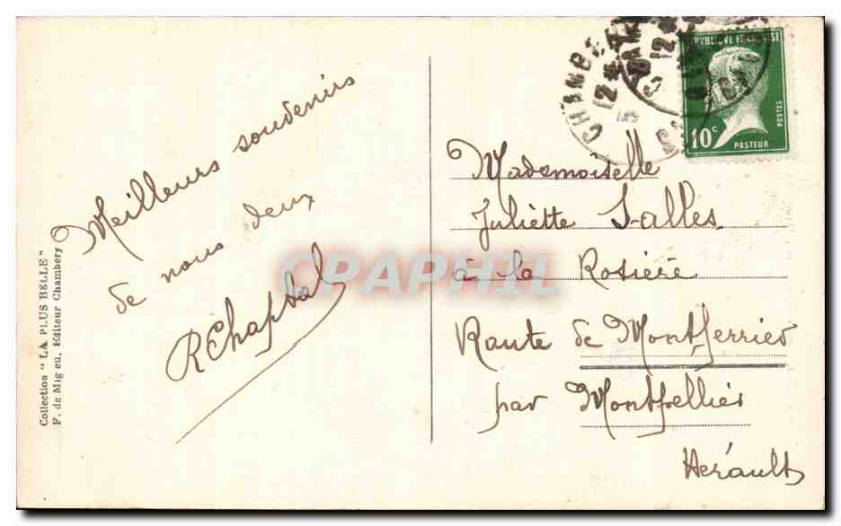 CPA Le Margeriaz Trou de agneau — Rückseite