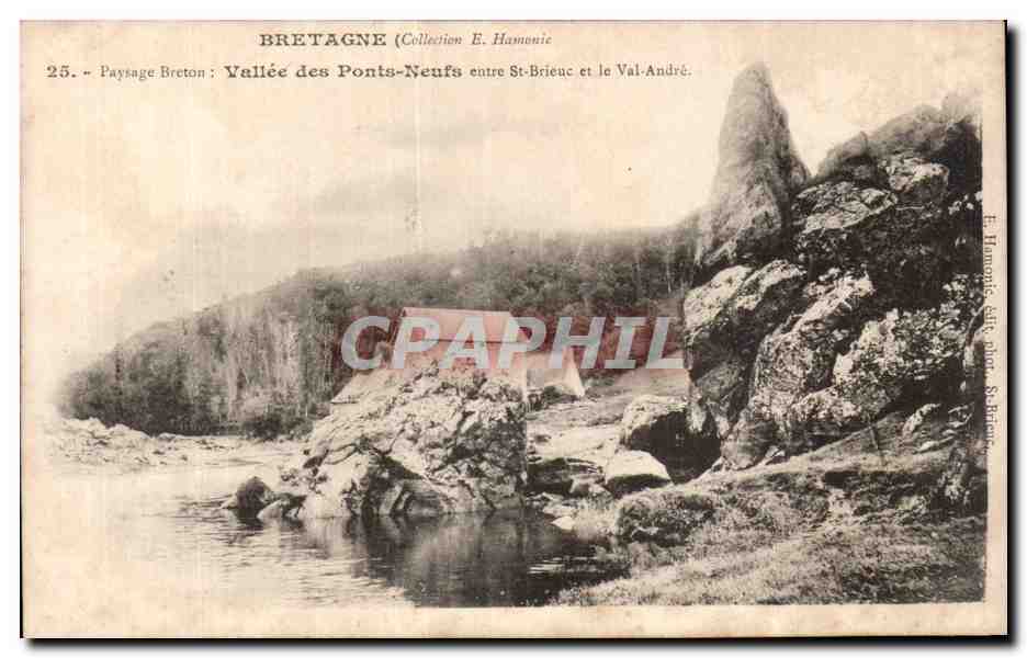 Vallée des Ponts-Neufs entre St-Brieuc et le Val-André — Bretagne — Collection E. Hamonic, n°25