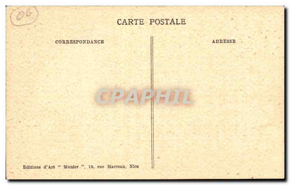 CPA Menton La vieille ville — Rückseite