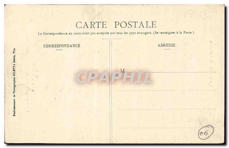 CPA Menton Pont St louis Frontiere italienne  — Rückseite