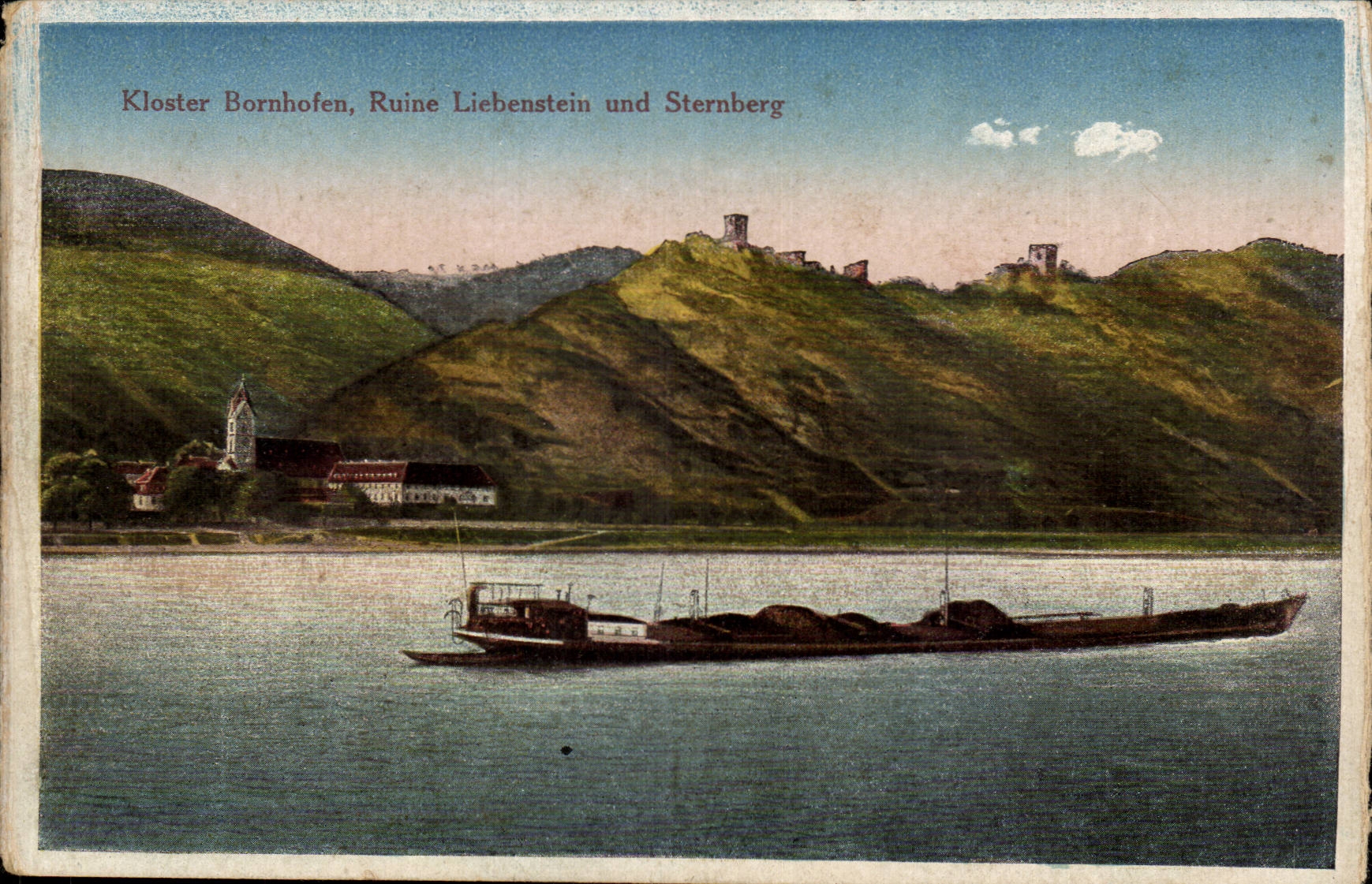 CPA Kloster Bornhofen Ruine Liebenstein und Sternberg