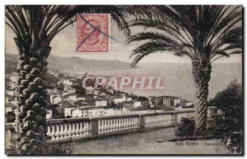 CPA Italie Italia San Remo panorama