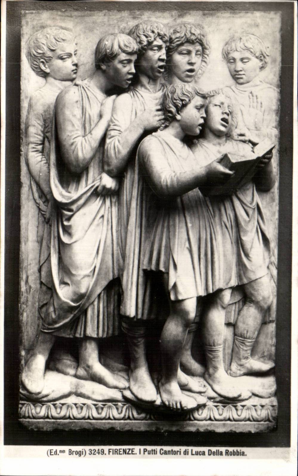 CPA Italie Italia Firenze I Putti Cantori di Luca Della Robbia