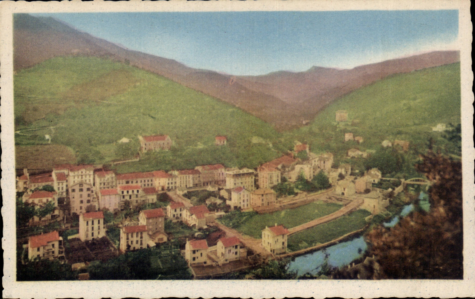 CPA Amelie les Bains Vallee du Ech et les villas