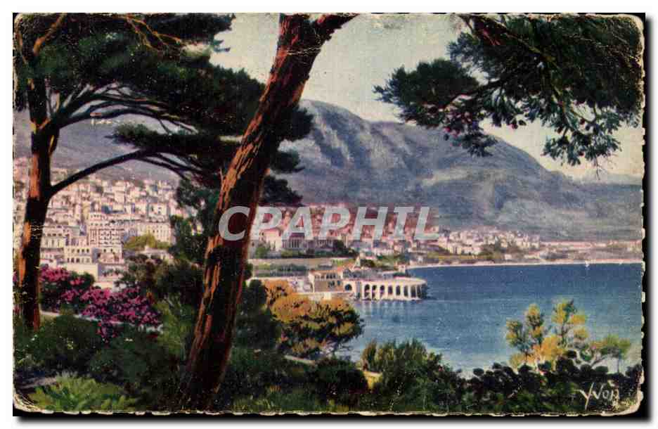 CPA Monaco Monte Carlo Vue generale prise des jardins de Monaco