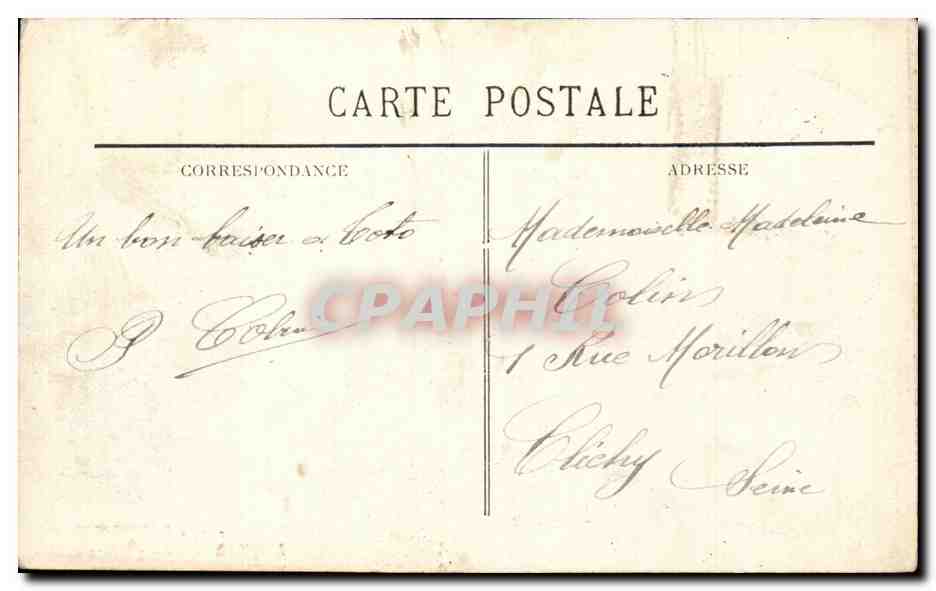 CPA Bordeaux L eglis St Seurin — Verso