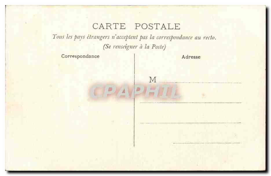 CPA Biarritz La cote — Verso