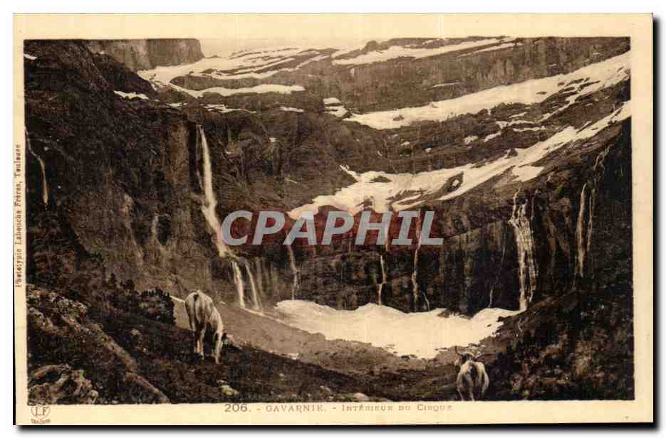 CPA Gavarnie Interieur du cirque