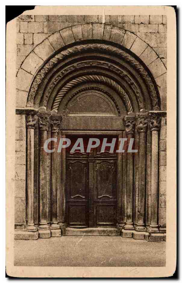 CPA Portail de l eglise d Espira de l agly 