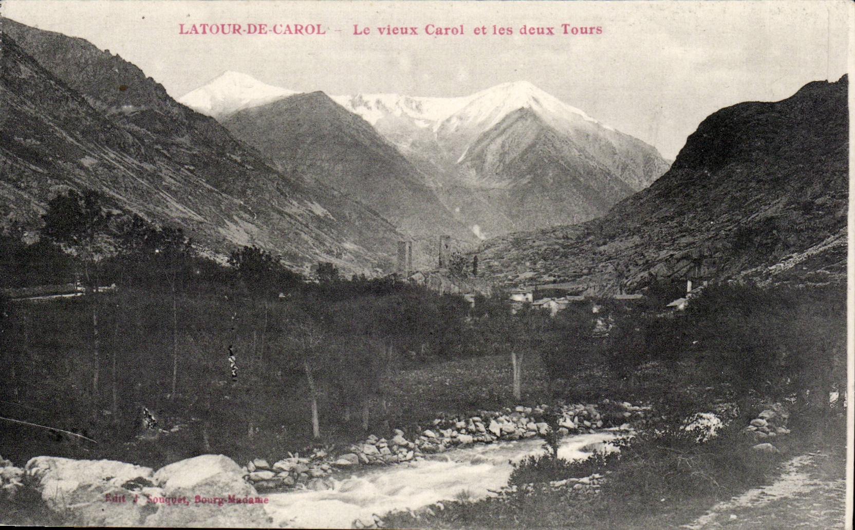 CPA Latour de Carol Le vieux Carol et les deux tours 