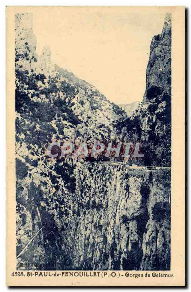 CPA St Paul de Fenouillet Gorges de Galamus