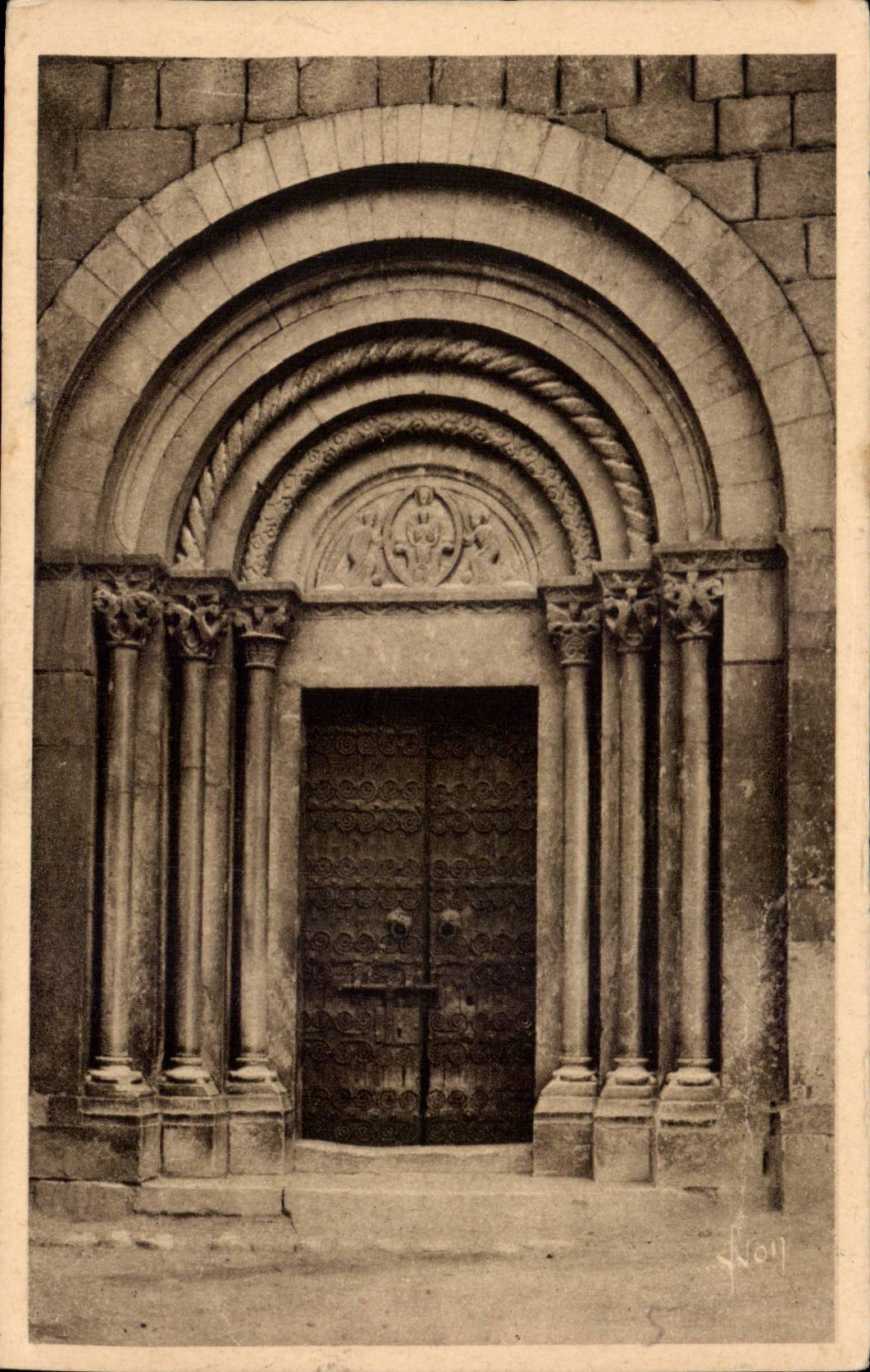 CPA Environs de Vernet les Bains Portail de l eglise
