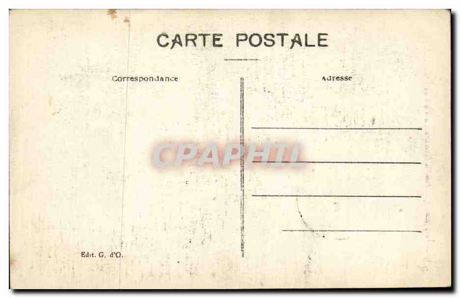 Chemin pittoresque dans la descente du PUY de DOME — n° 182 — Edit. G. d'O. — Achterkant