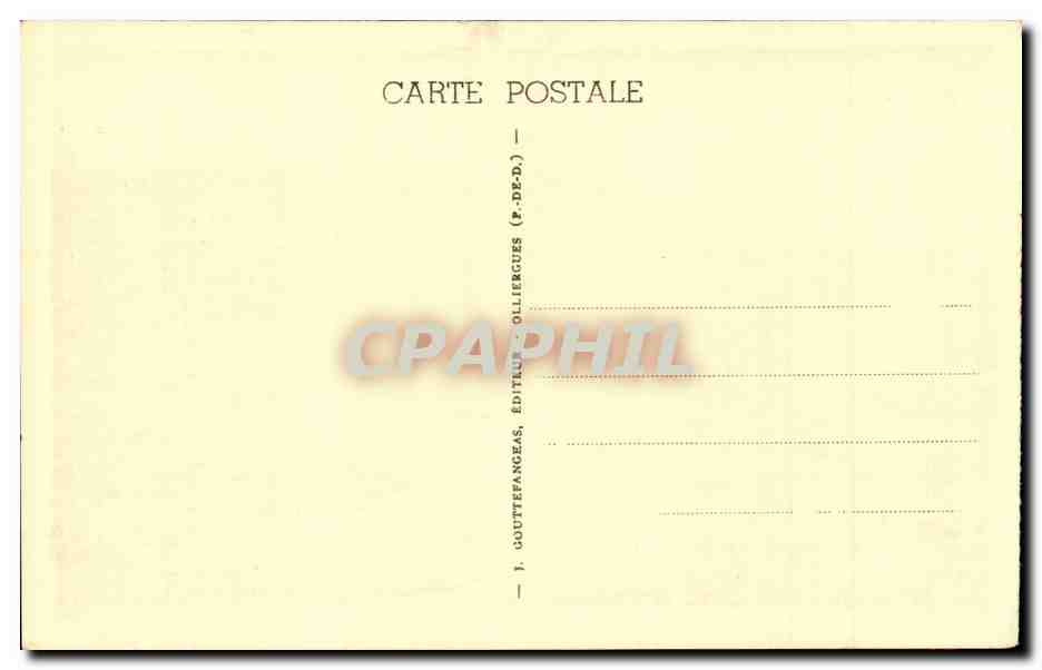 Sommet du Puy-de-Dôme — La Tour de l'Observatoire sous le givre — G. D'O. 555 — Achterkant