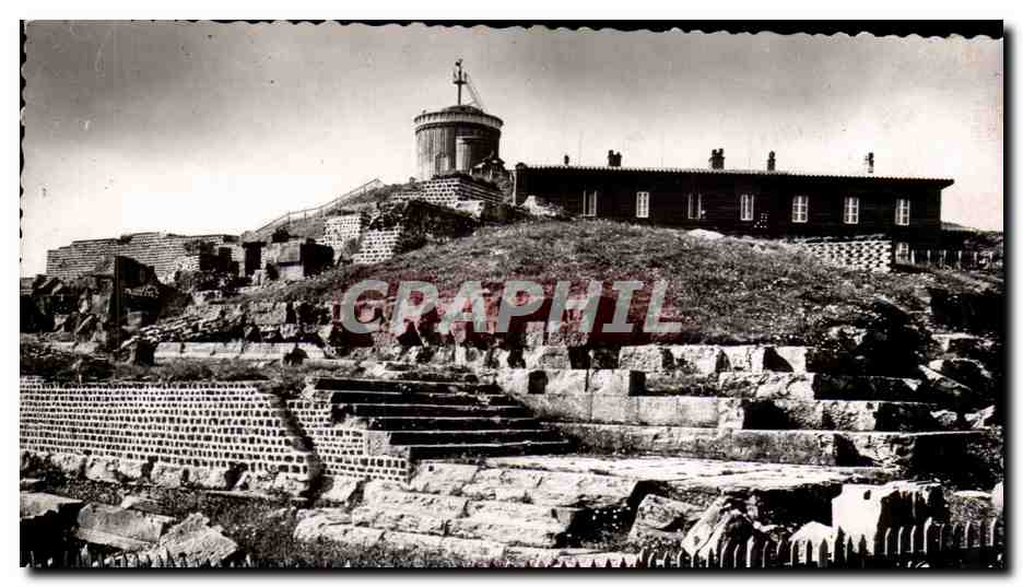 Sommet du Puy-de-Dôme — Ruines du Temple de Mercure et Observatoire — Édition G. d'O. Ollergues
