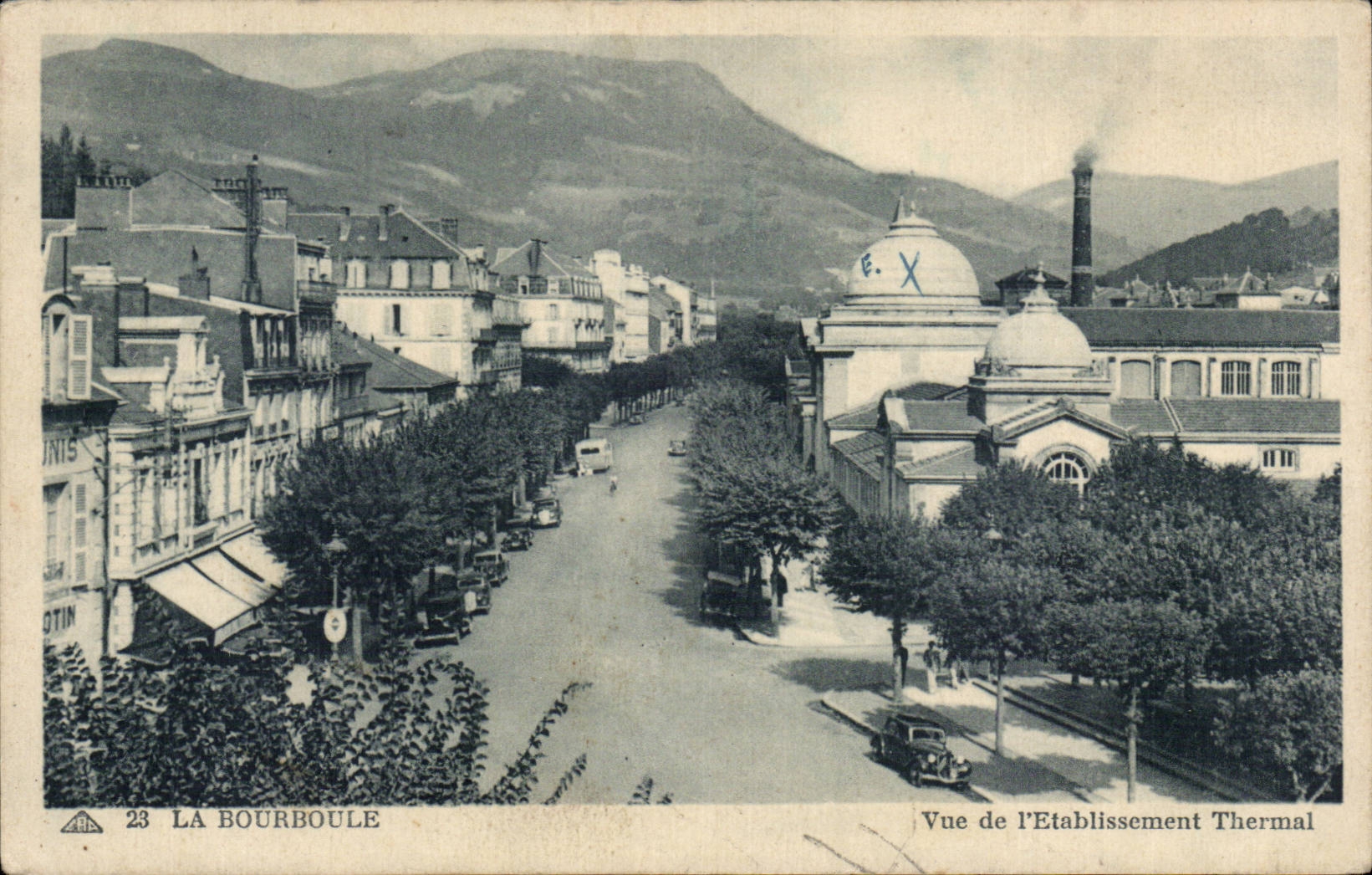 La Bourboule — Vue de l'Établissement Thermal — Éditeur : A.B.A. Photocartes