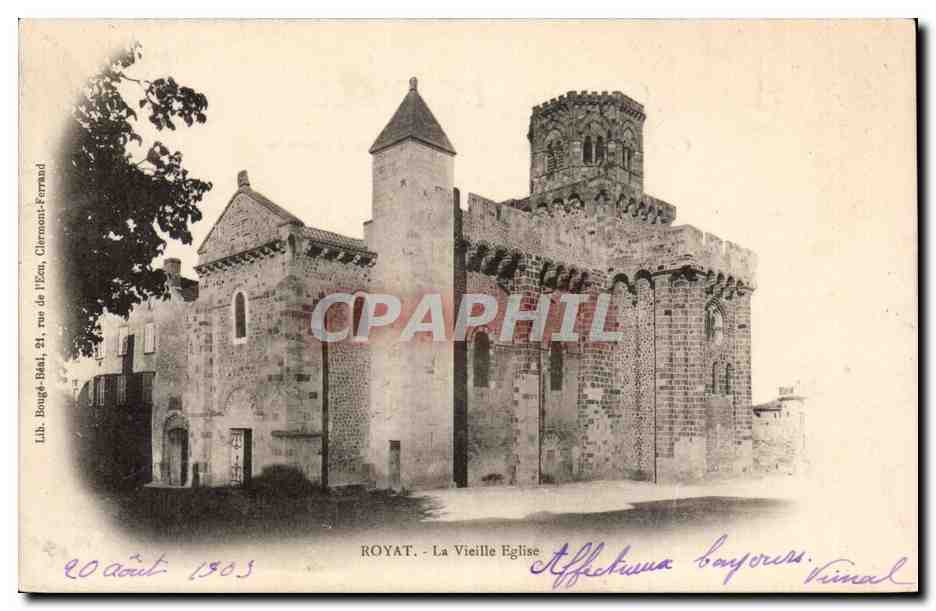 CPA Auvergne Royat la vieille eglise