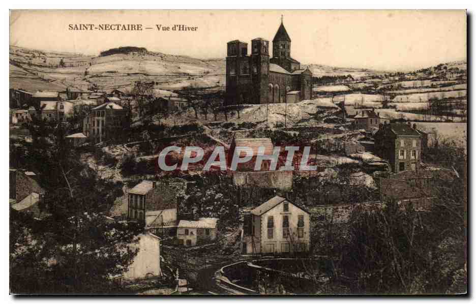 Saint-Nectaire — Vue d'Hiver