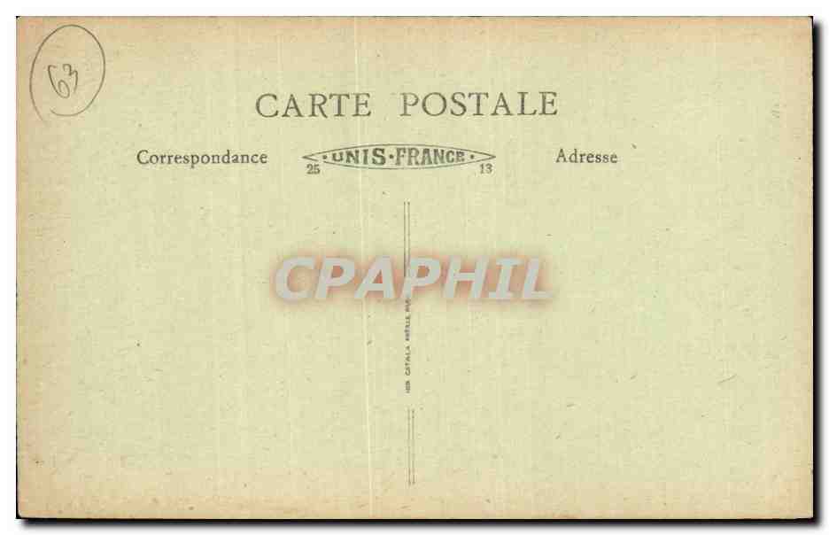 CPA Auvergne Monferrand Loge de Lucrece Les medaillons — Rückseite