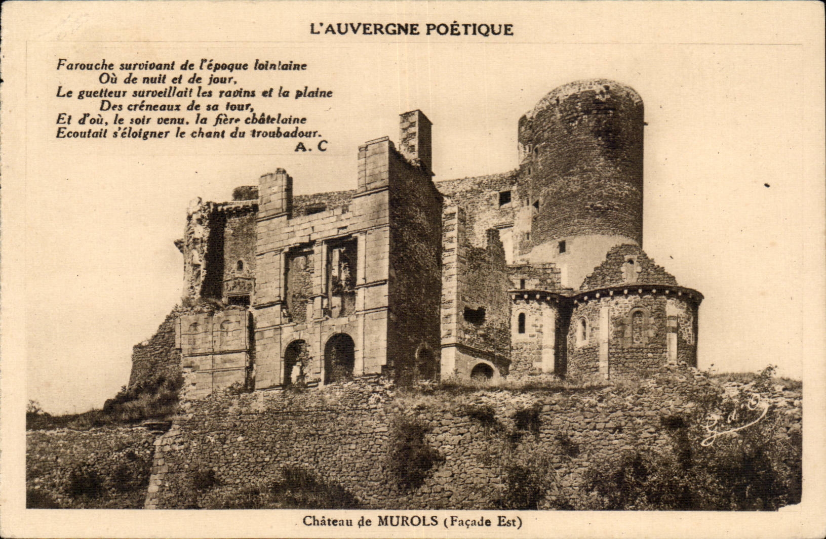 Château de MUROLS — Façade Est — Gouttefens, éditeur