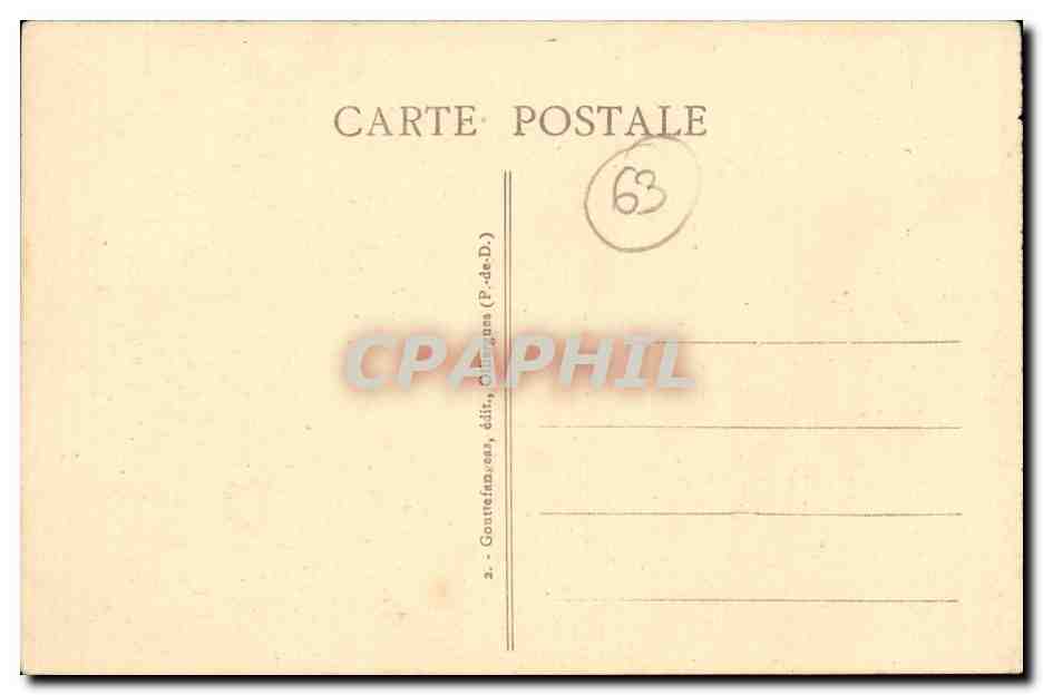 Château de MUROLS — Façade Est — Gouttefens, éditeur — Verso