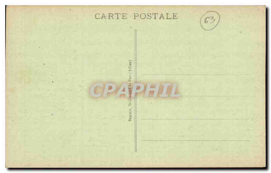 Châteauneuf-les-Bains — La Vierge et le Pic Alibert — Ideal, n° 2776 — Verso