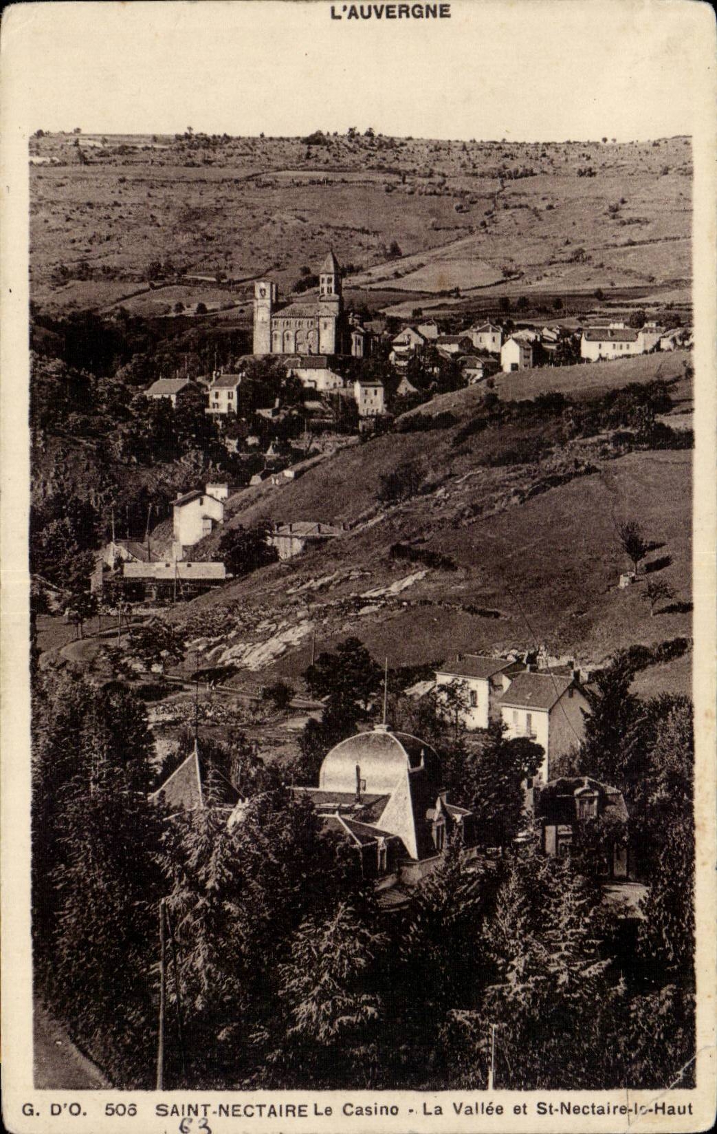 CPA Auvergne Saint Nectaire La vallee et St Nectaire le haut