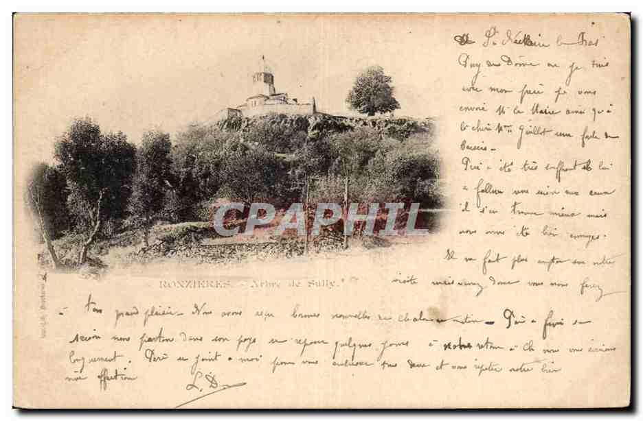 Ronzieres - Abbaye de Sully — vue panoramique — éditeur non identifié, n° de série non visible
