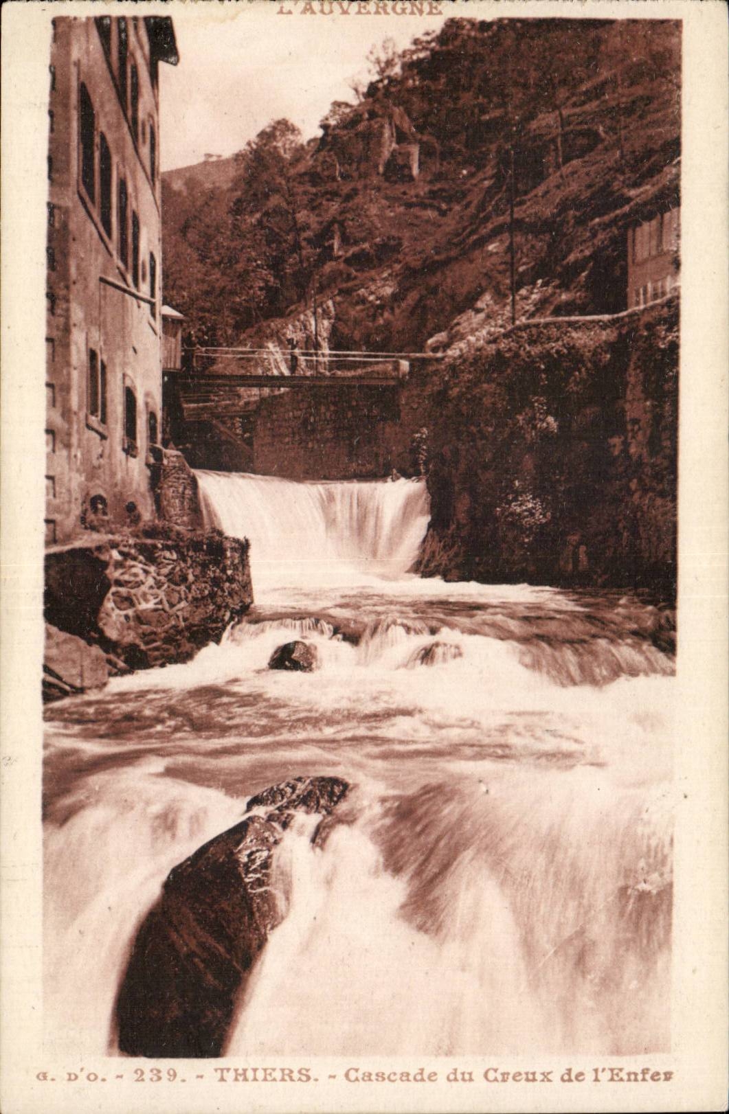 Thiers — Cascade du Creux de l'Enfer — L'Auvergne, éditeur a.d'o., n° 239