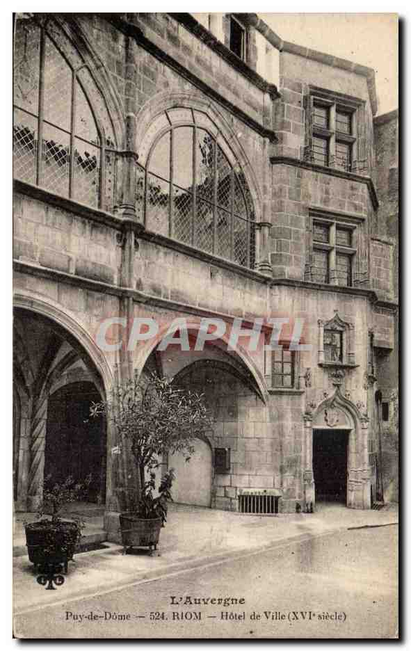 CPA Auvergne Riom Hotel de ville