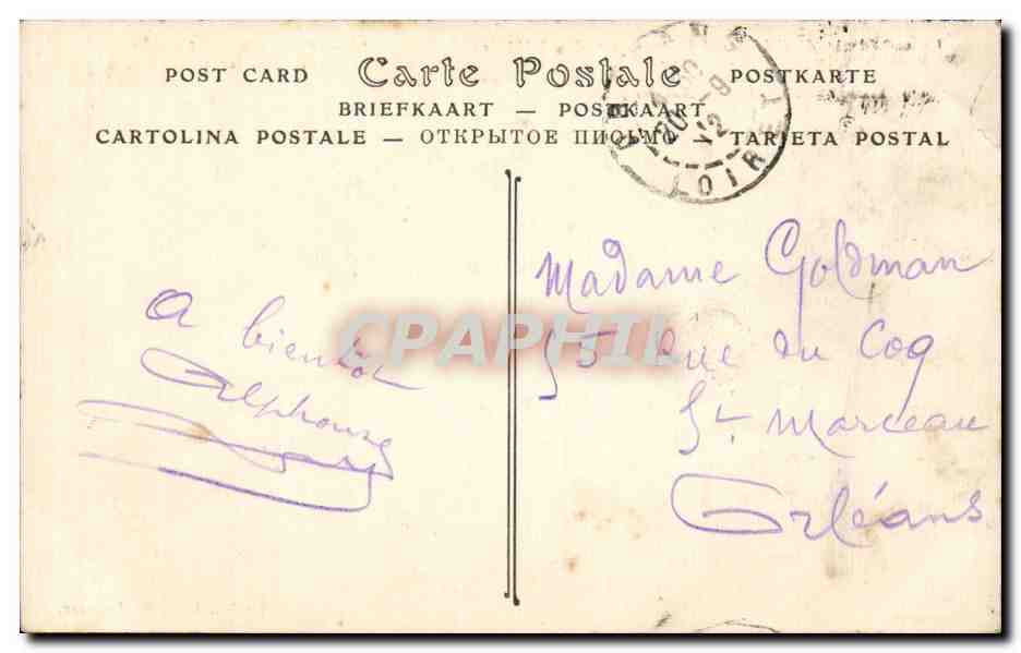 CPA Auxerre La cathedrale — Verso
