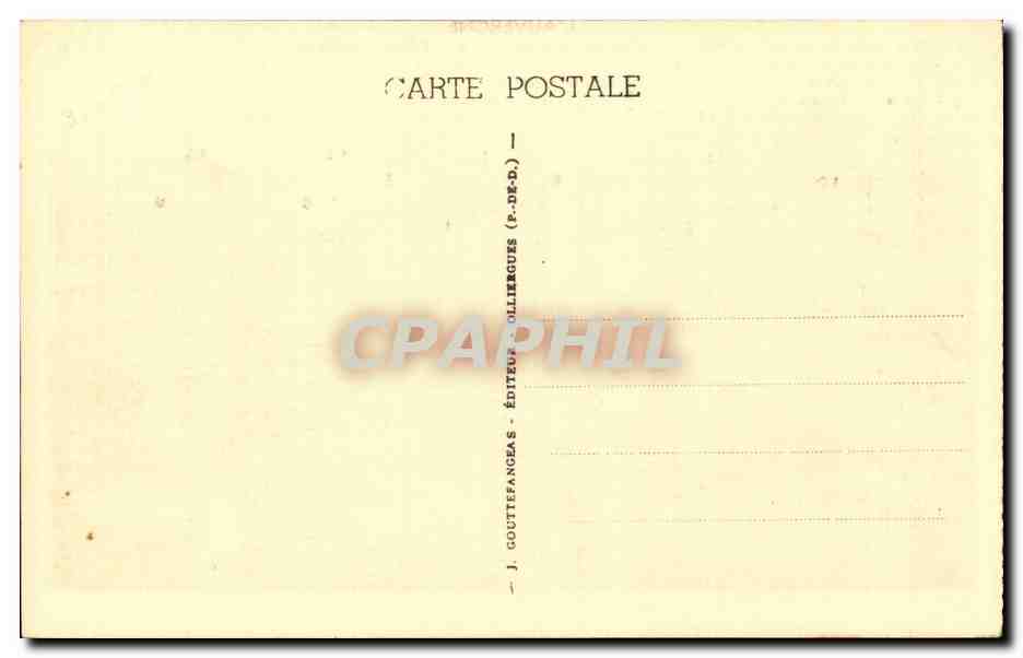 Chaîne des Dômes Nord avec leurs cratères — L'Auvergne — G.D'O. 558 — Verso