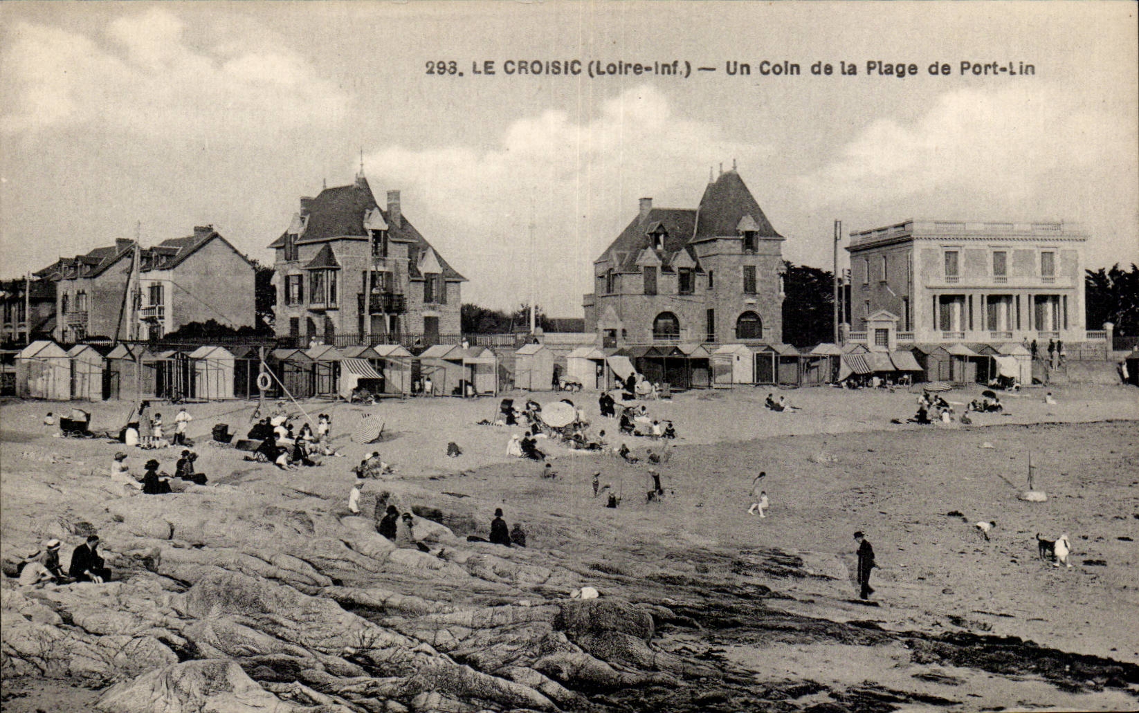 CPA Le Croisic Un coin de la plage de Port Lin 