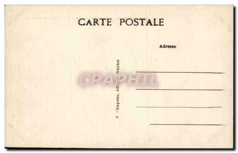 CPA Le Croisic Un coin de la plage de Port Lin  — Rückseite