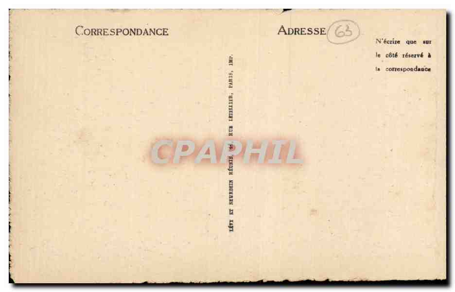 CPA Auvergne Puy en Velay Vue prise a travers les pins  — Verso