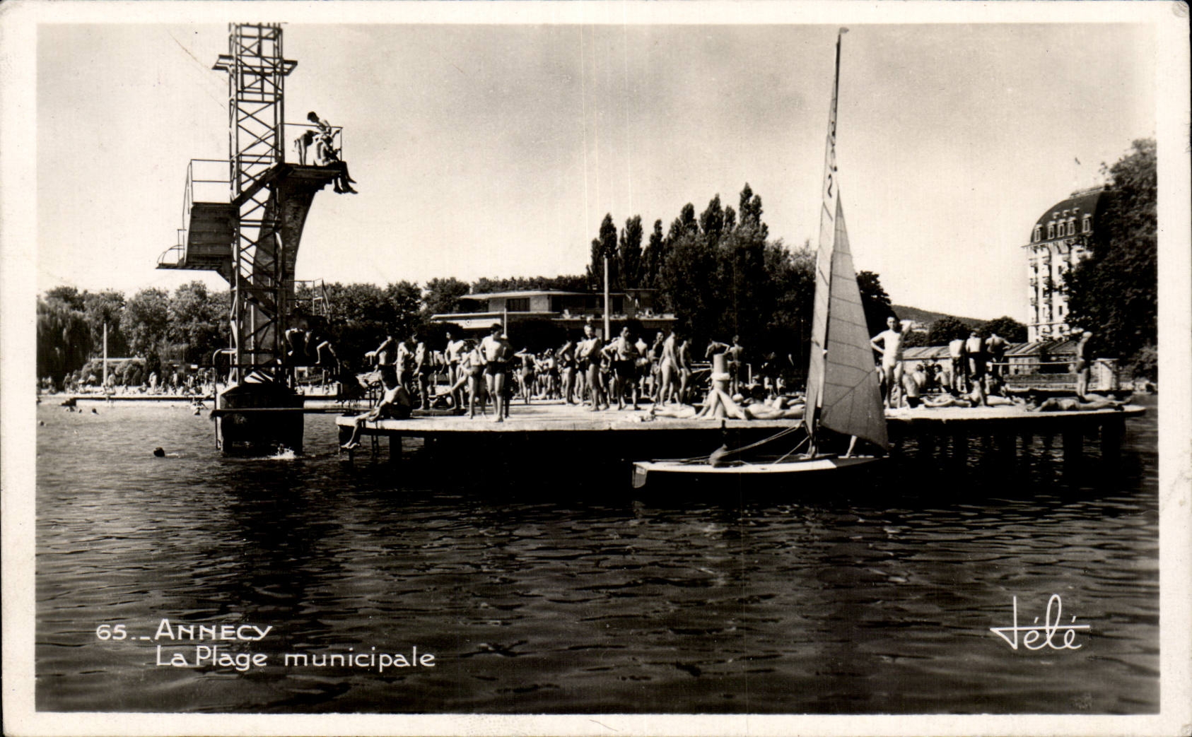 CPA Annecy La plage municipale