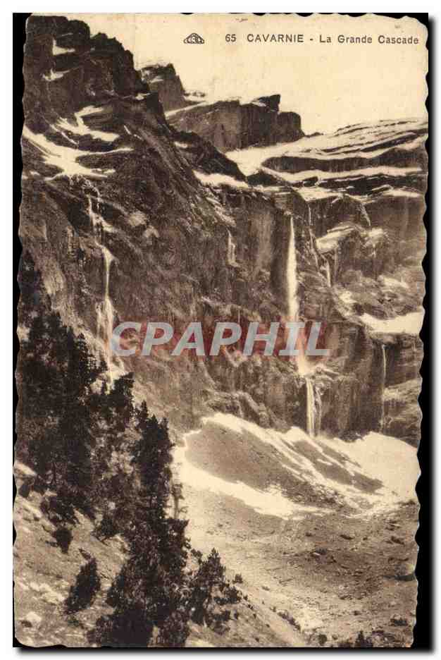 CPA Gavarnie La grande cascade