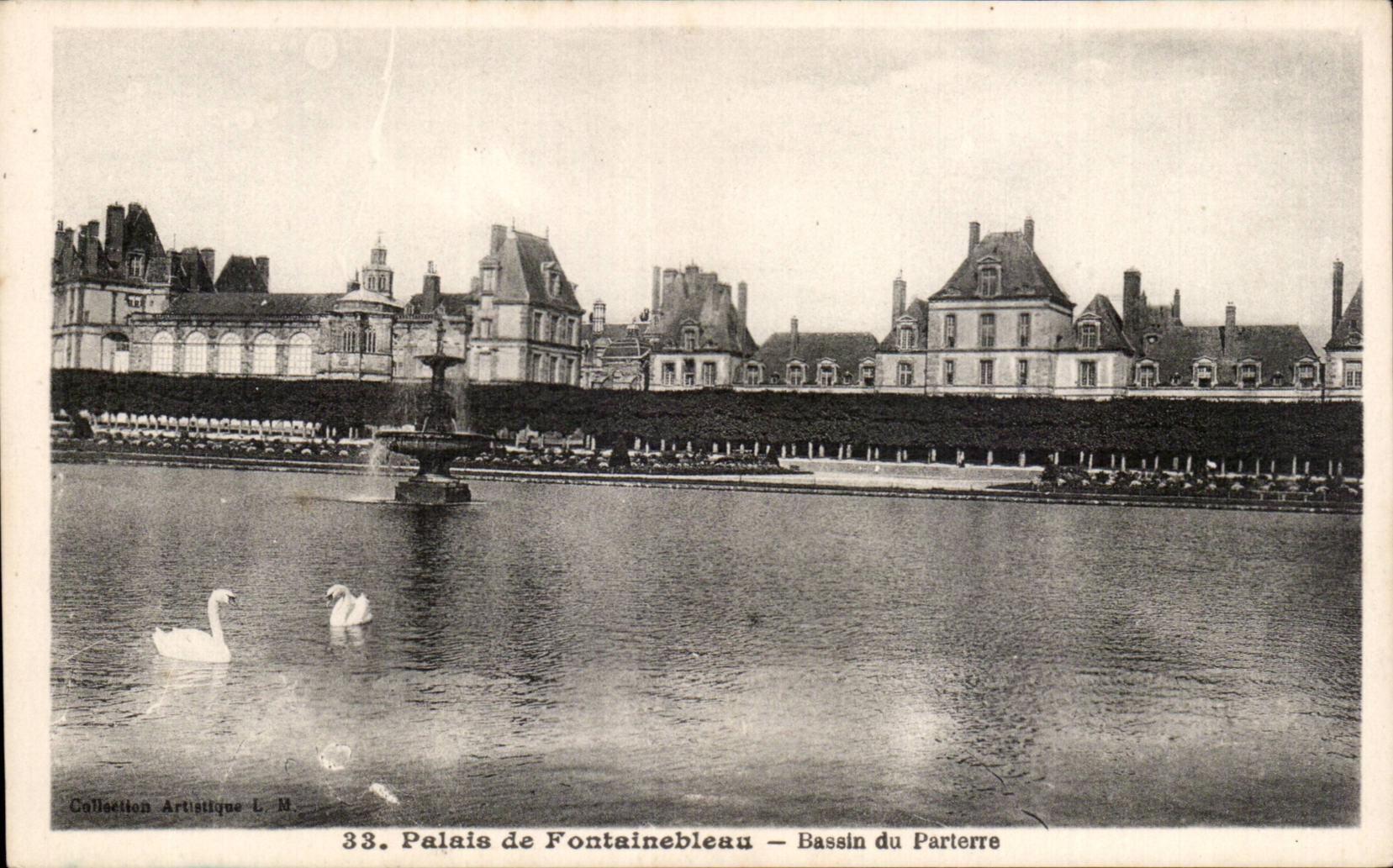 Palacio de Fontainebleau — Bassin del Parterre — Colección Artística L. M. n°33