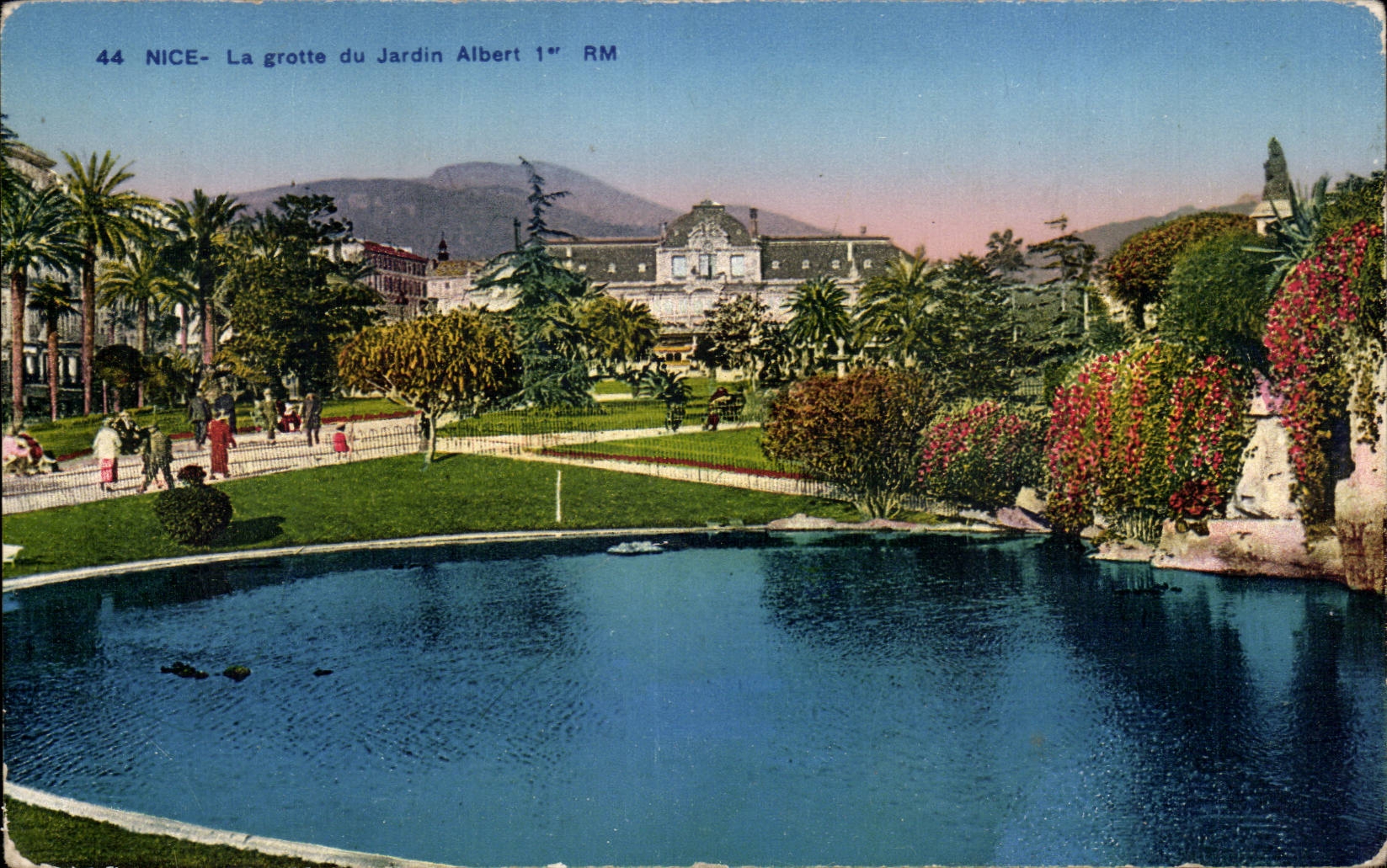 CPA Nice La grotte du jardin Alber 1er