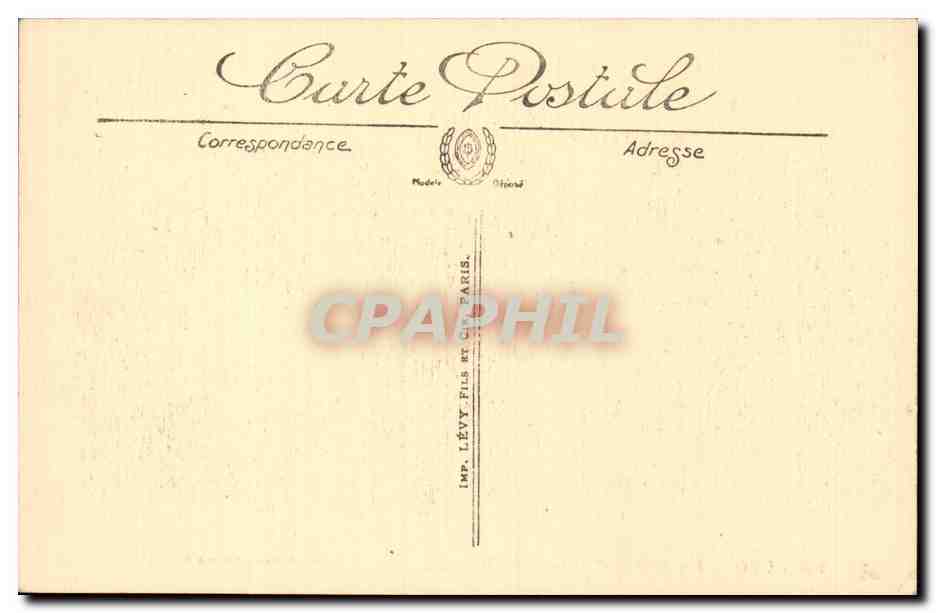 Vezelay — Vue prise du Chemin de Ronde — Édition Luxe Tridon-Gallot, Auxerre — Rückseite