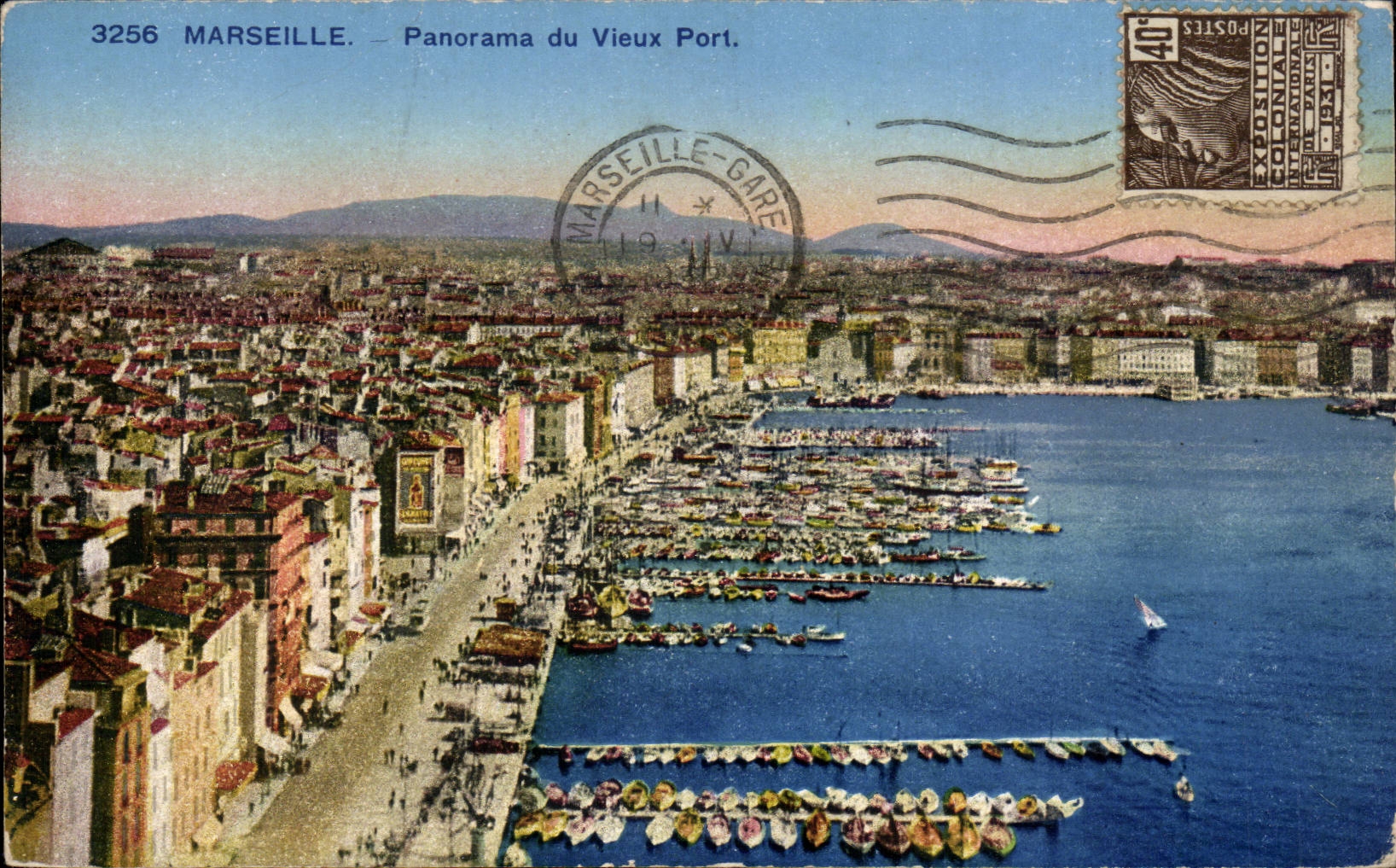 CPA Marseille Panorama du vieux port