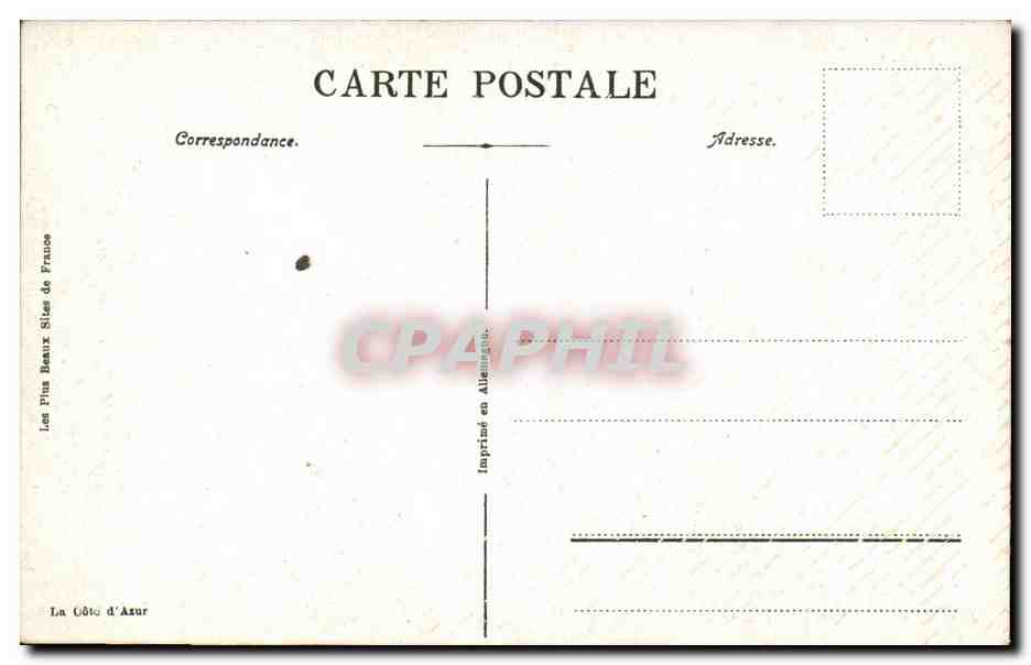 CPA Nice Vue generale prise du chateau — Rückseite