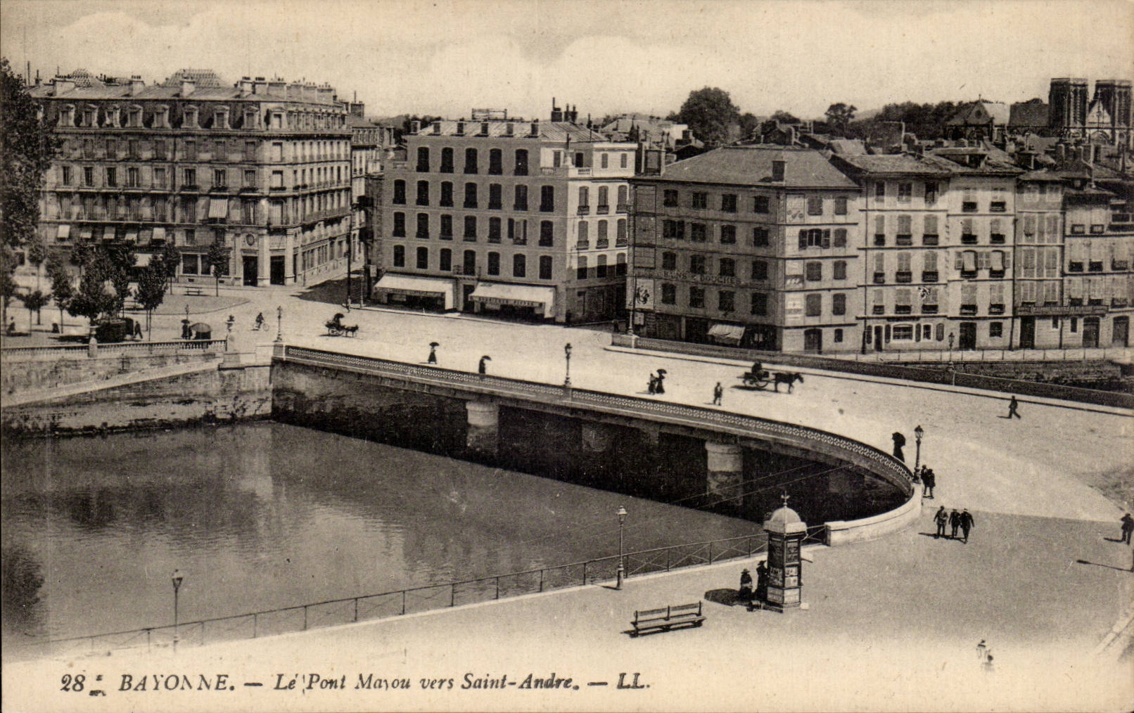Bayonne — Le Pont Mayou vers Saint-André — LL.