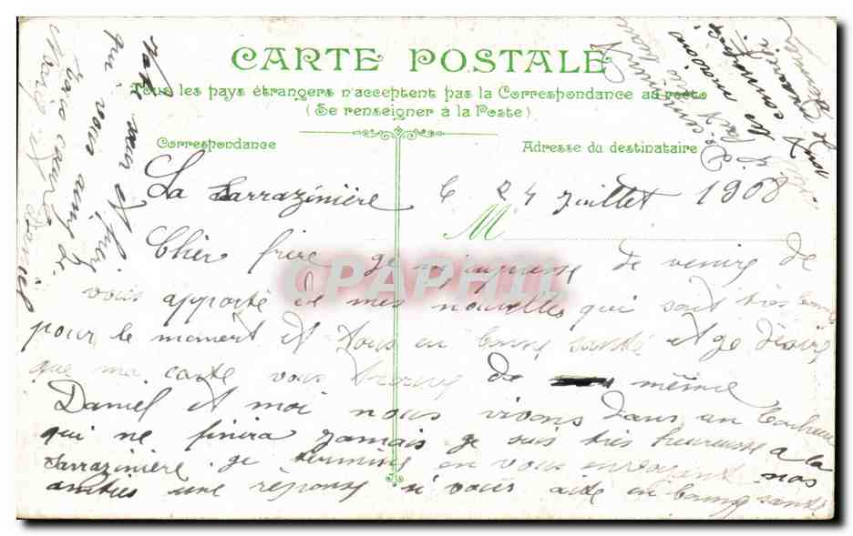 CPA Lille La Prefecture — Rückseite