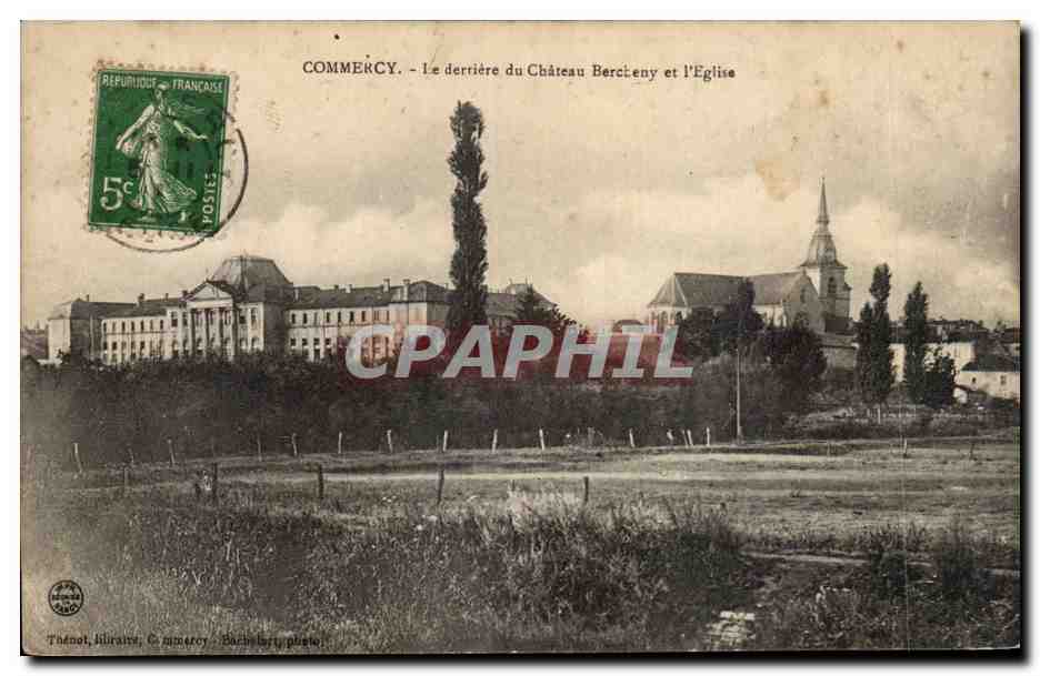 CPA Commercy Le derriere du chateau Bercheny et l eglise
