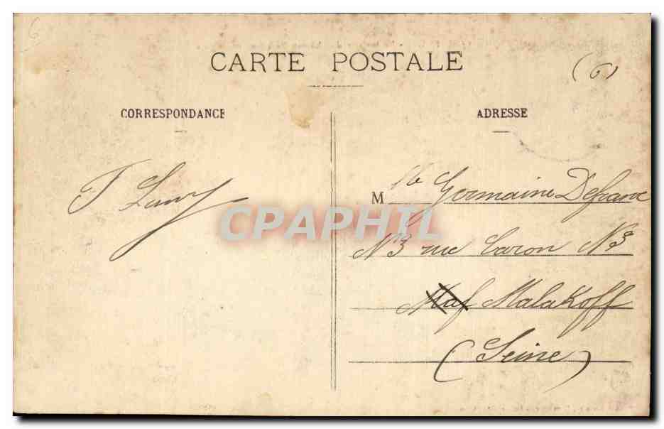 CPA Commercy Le derriere du chateau Bercheny et l eglise — Rückseite
